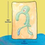 Silver Buffalo Spongebob Squarepants Squidward Artwork 45" x 60" Fleece Throw, Soft and Cozy Blanket, 180 GSM