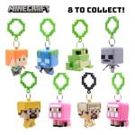 Officially Licensed Minecraft Backpack Hangers – Surprise Blind Box Figure – Durable Plastic Keychain Accessory for Backpack, Lunchbox, Gifts – Ages 3+ (Series 1)