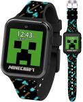 Minecraft Kids Smart Watch - Interactive Touchscreen with Games, Camera, Step Counter, Alarm, Timer, Voice Recorder, and Cool Minecraft Silicone Strap - Fits Wrists 5.5" to 8.0"