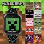 Minecraft Kids Smart Watch - Interactive Touchscreen with Games, Camera, Step Counter, Alarm, Timer, Voice Recorder, and Cool Minecraft Silicone Strap - Fits Wrists 5.5" to 8.0"