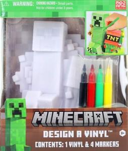 Minecraft Design A Vinyl DIY Coloring Craft for Kids with Washable Markers Decorate Your Own Minecraft Figure Creative Activity for Ages 4+
