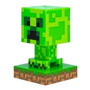 Minecraft Creeper Light, 3D Lamp - Officially Licensed Night Light - 12 cm Tall, Battery Powered, Gaming Room and Bedroom Decor for Minecraft Gamers | Paladone