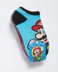 Mario Boys 5 Pack No Show Socks