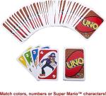 Mattel Games UNO Super Mario Card Game Animated Character Themed Collector Deck 112 Cards with Character Images, Gift for Kids Ages 7 Years Old & Up (Amazon Exclusive)