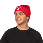 Nintendo Beanie | Super Mario Bros. Mario and Luigi Embroidered Patch 2-Pack Knit Cuffed Cold Weather Beanie Set for Men and Women Multicolored