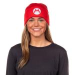 Nintendo Beanie | Super Mario Bros. Mario and Luigi Embroidered Patch 2-Pack Knit Cuffed Cold Weather Beanie Set for Men and Women Multicolored
