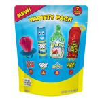 Christmas Candy Variety Pack Bag, 7 Ct Individually Wrapped Lollipops, Ring Pop, Push Pop, Baby Bottle Pop & Juicy Drop, Birthday Party Favors, Stocking Stuffers, Christmas Candy Bowls, Kids Gifts