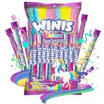 Winis Unicorn | Chewy Candy Swirl | Cotton-Candy Flavored | Sharing Size 4.3 Oz Bag - 11 Pieces | Gifts, Holiday, Parties, Concessions, Pantry, Non-Melting, Party