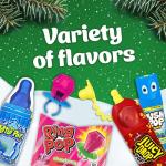 Christmas Candy Variety Pack Bag, 7 Ct Individually Wrapped Lollipops, Ring Pop, Push Pop, Baby Bottle Pop & Juicy Drop, Birthday Party Favors, Stocking Stuffers, Christmas Candy Bowls, Kids Gifts