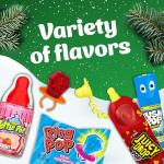 Christmas Candy Variety Pack, 18Ct Assorted Lollipops, Bulk Individually Wrapped Ring Pop, Push Pop, Baby Bottle Pop & Juicy Drop, Birthday Party Favors, Stocking Stuffers, Candy Bowls, Kids Gifts