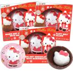 Sweetzo Christmas Hello Kitty Milk Chocolate Balls, Festive Hot Cocoa Melts with Marshmallows, Stocking Stuffer Candy for Women, 2.12 Ounces (Pack of 3), Red