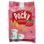 Glico Pocky, Strawberry Cream Covered Biscuit Sticks (9 Individual Bags), 3.81 oz