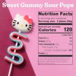Hello Kitty Gummy Skewers, Character and Sour Belt Gummies, Individually Wrapped Candy Gifts, 4 Count Box