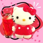 Hello Kitty Jumbo Gummy, Fruit Punch Flavored Chewy Candy, Party Favor Treat, 6 Ounces