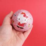 Sweetzo Christmas Hello Kitty Milk Chocolate Balls, Festive Hot Cocoa Melts with Marshmallows, Stocking Stuffer Candy for Women, 2.12 Ounces (Pack of 3), Red