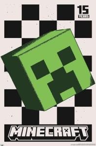 Minecraft 15th Anniversary Creeper Wall Poster