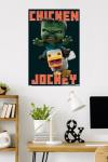 Minecraft Movie Chicken Jockey Wall Poster 34" x 22