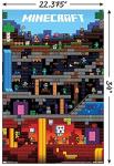 Minecraft Wall Poster with Mount Bundle, 22.375" x 34
