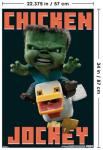 Minecraft Movie Chicken Jockey Wall Poster 34" x 22