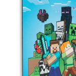 Minecraft Blue Sky Scene Metal Wall Art