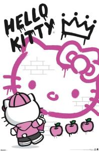 Hello Kitty Graffiti Street Art Wall Poster