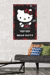 Hello Kitty Punk Red Wall Poster 34"x22