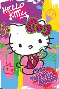 Hello Kitty Pop Art Wall Poster - Unframed