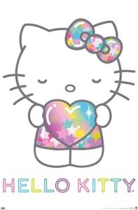 Hello Kitty Starshine Heart Wall Poster 34" x 22