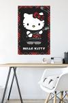 Hello Kitty Punk Red Wall Poster 34"x22
