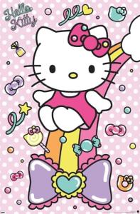 Hello Kitty Sugar Rush Rainbow Wall Poster