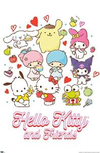 Hello Kitty Kawaii Wall Poster - 23 Flavors