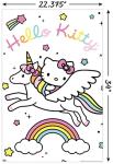 Hello Kitty Unicorn Wall Poster - 22.375" x 34
