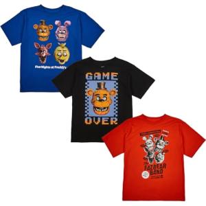 Five Nights at Freddy's Boys' T-Shirt 3-Pack