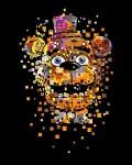 Disintegrating Freddy Fazbear Black T-Shirt - Large