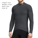 Wulibike Men's Black Breathable Cycling Jersey XL