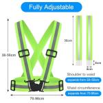 High Visibility Reflective Vest with Wristbands