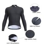 Wulibike Men's Black Breathable Cycling Jersey XL