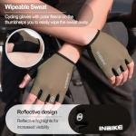 INBIKE Padded Fingerless Cycling Gloves for Men & Women