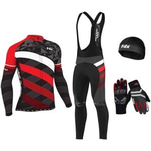Men's Winter Cycling Suit with Gloves and Socks