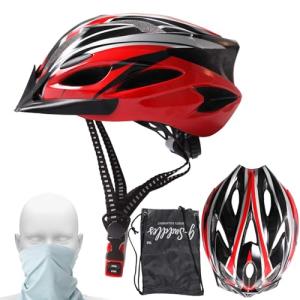 Adjustable Waterproof Bike Helmet with Visor & Mask