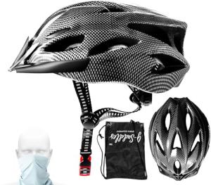 Lightweight Waterproof Bike Helmet with Visor and Snood