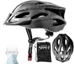Lightweight Waterproof Bike Helmet with Visor and Snood