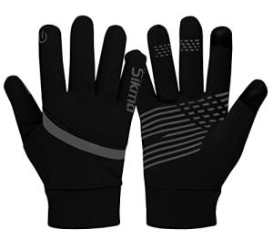 Sikma Waterproof Touchscreen Cycling Gloves - Black, XL
