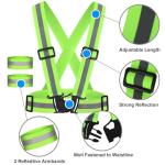 High Visibility Reflective Vest with Wristbands