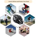 Lightweight Waterproof Bike Helmet with Visor and Snood