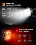 Bright Rechargeable Bike Lights Set - Front & Back