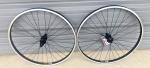 26" Black Bike Wheels for Rim or Disc Brakes
