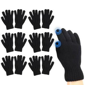 JiaYouLC 6 Pairs Touch Screen Winter Gloves
