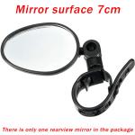 Rotating Round Bike Mirror for Handlebar Safety