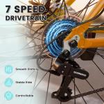 NAIZEA 700C Retro Aluminum Hybrid Bike for Adults